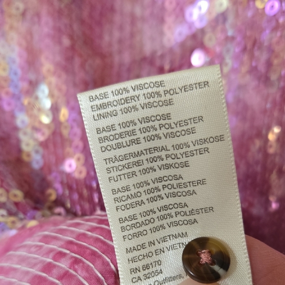 Pilcro Pink Sequin Top - Picture 6 of 6